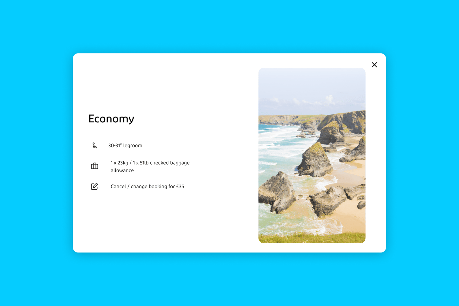 Aer Lingus portal UI 