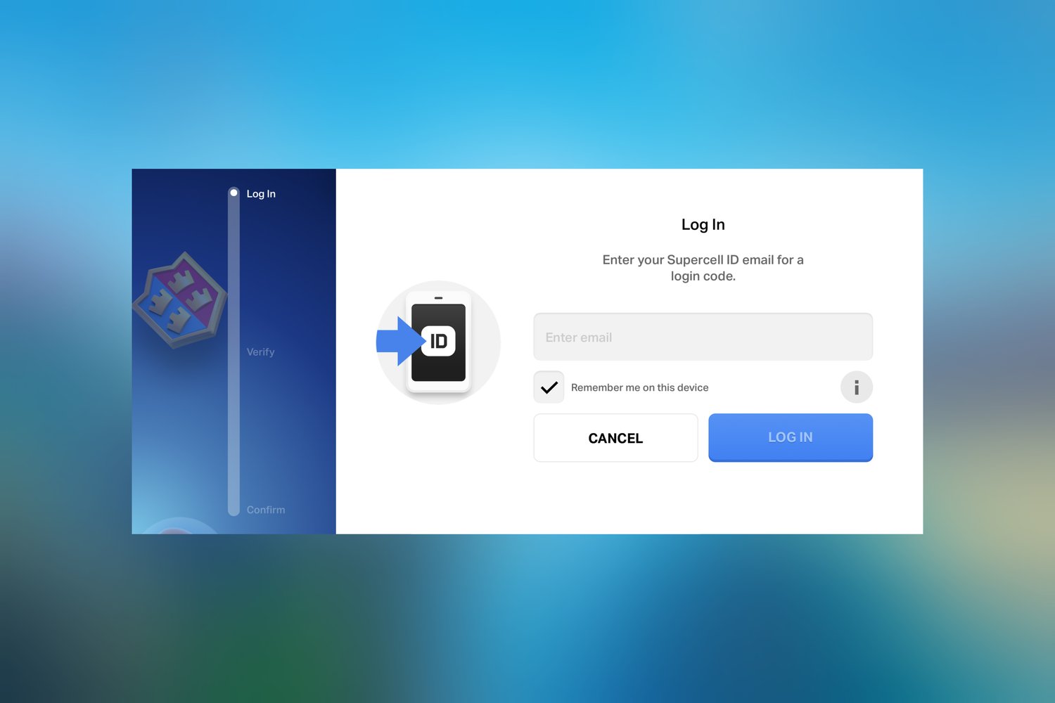 UI image of the Supercell app