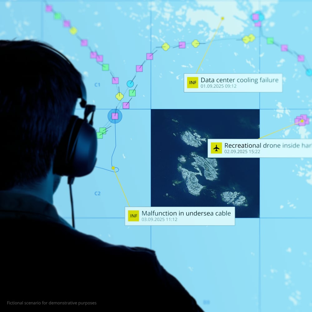 Man looking at a flight map