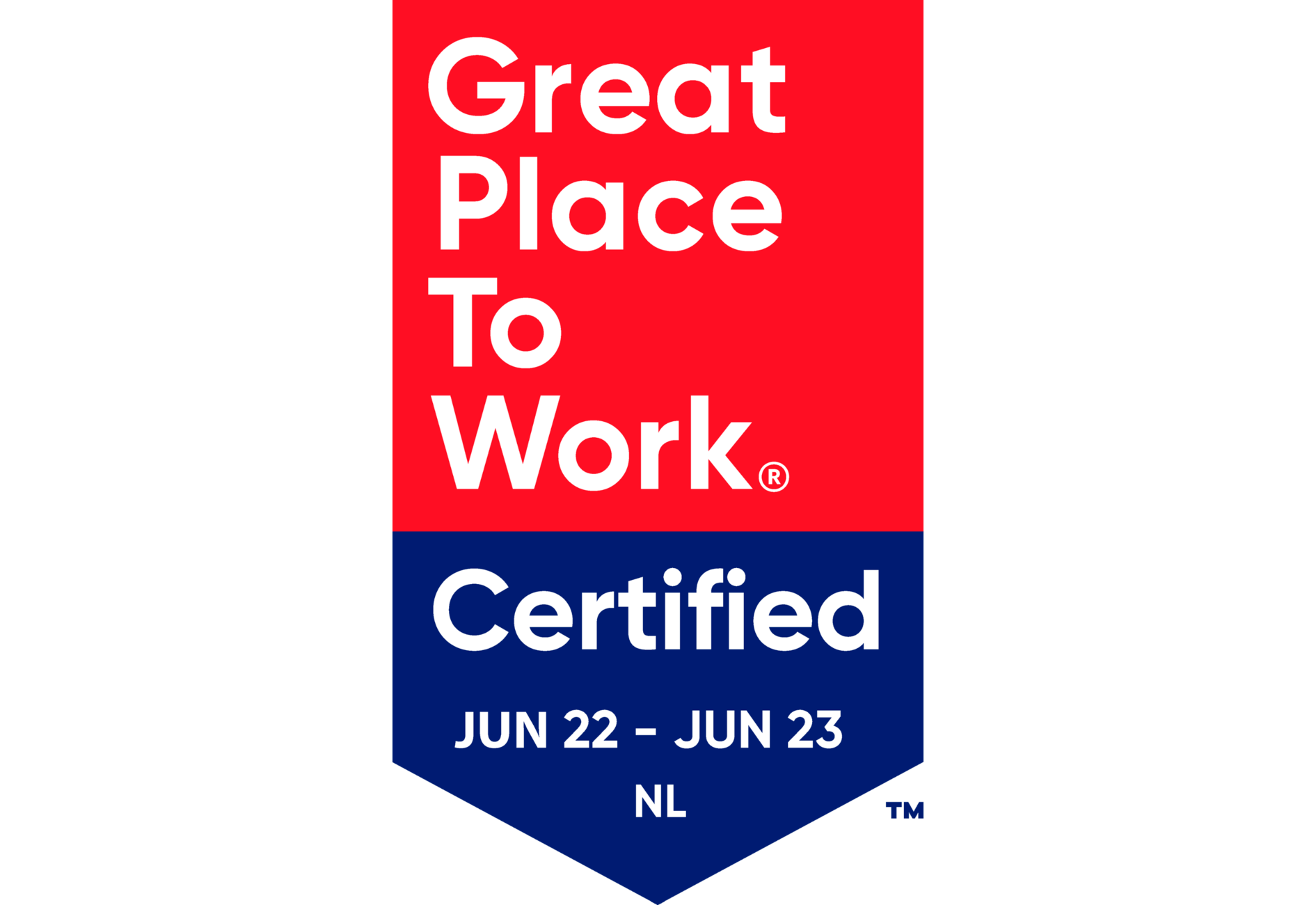 Great Place To Work certificate